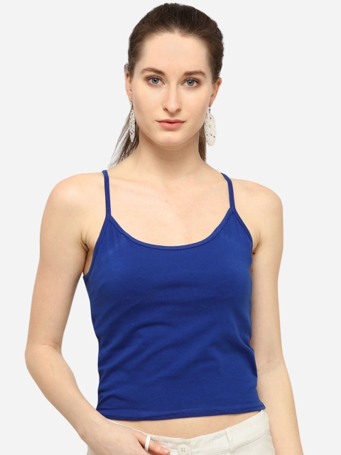 

Smarty Pants Women Blue Solid Tank Top