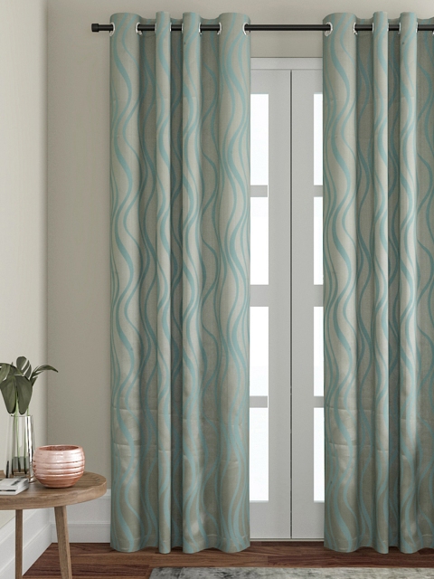 

VRINDA Blue Door Curtain