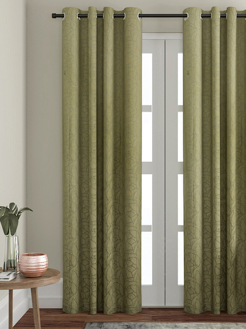 

VRINDA Green Single Door Curtain