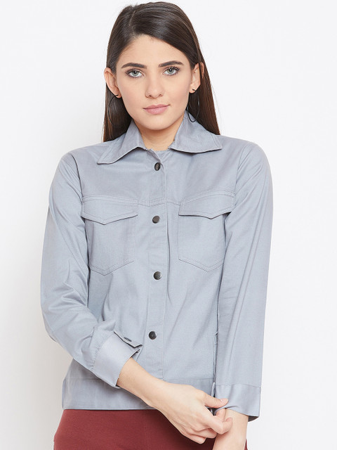 

Rider Republic Women Grey Solid Jacket