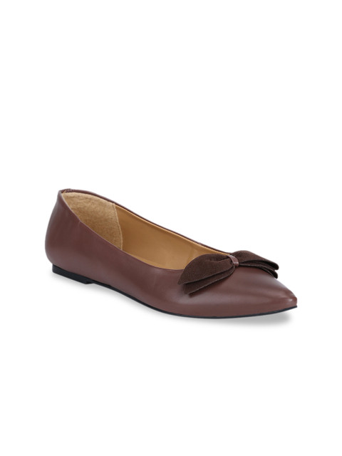 

Mode by Red Tape Women Brown Solid Ballerinas