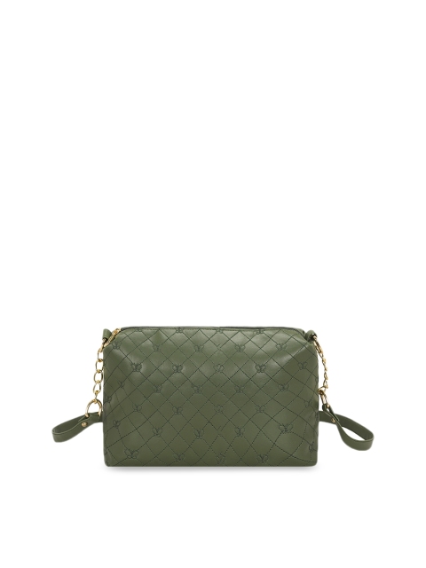

KLEIO Green Solid Sling Bag