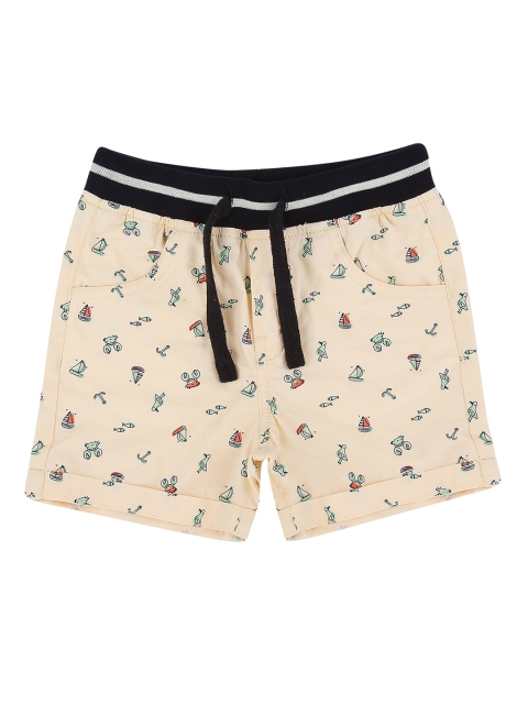 

Pantaloons Baby Boys Beige Printed Regular Fit Regular Shorts