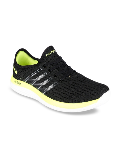 

Campus Men Black Mesh Running Shoes