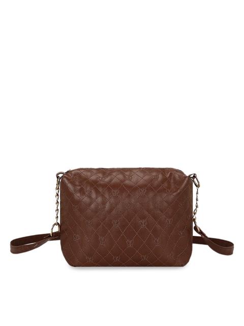 

KLEIO Women Brown Textured Sling Bag