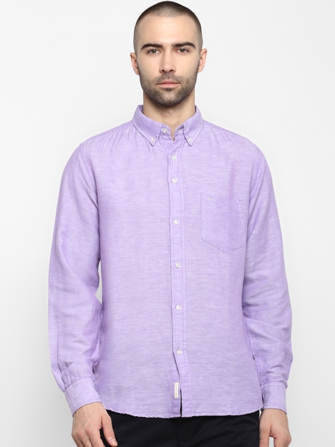 Red Tape Men Lavender Regular Fit Solid Casual Shirt