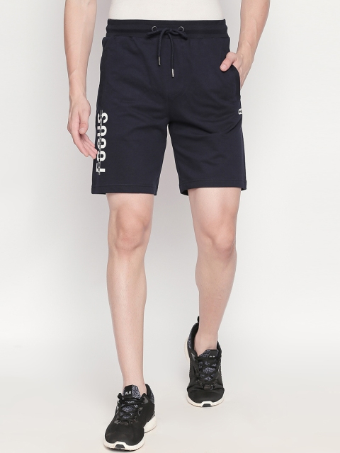 

Ajile by Pantaloons Men Navy Blue Solid Slim Fit Sports Shorts