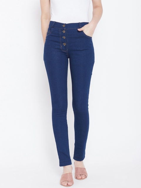 

Rider Republic Women Blue Slim Fit High-Rise Clean Look Jeans