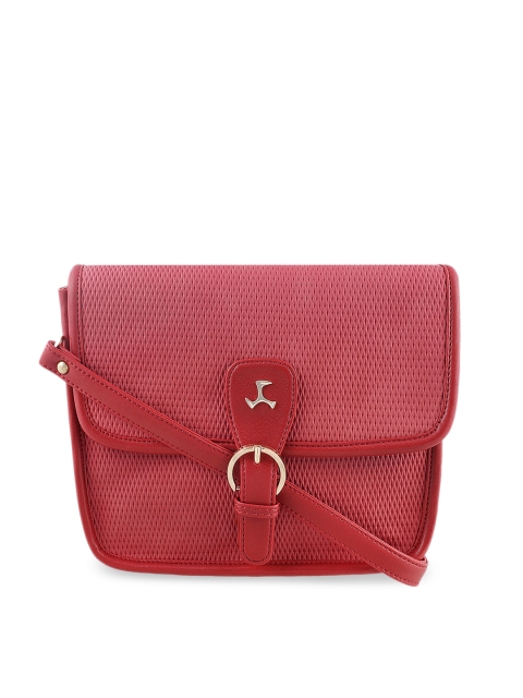 

Mochi Red Solid Sling Bag