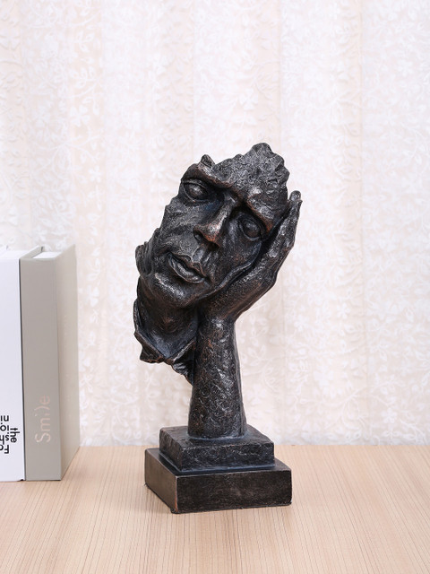 

TAYHAA Black Resin Face Statue