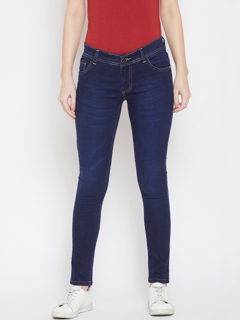 

JUMP USA Women Blue Slim Fit Mid-Rise Clean Look Jeans