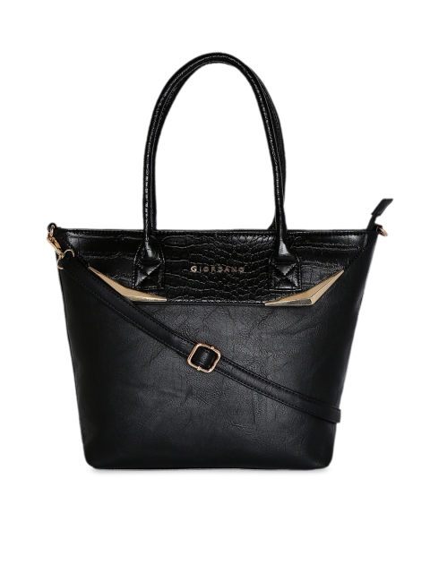 

GIORDANO Black Textured Shoulder Bag