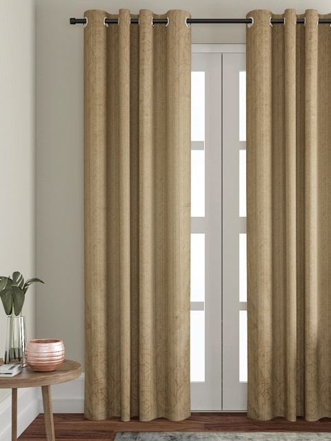 

VRINDA Beige Single Door Curtains