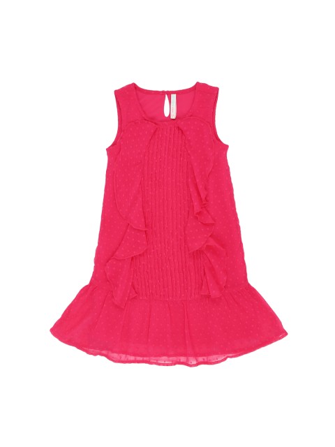 

Pantaloons Junior Girls Pink Drop-Waist Dress
