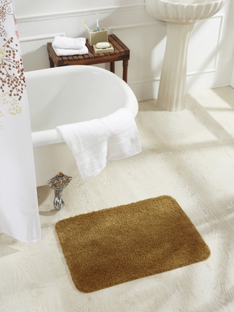 

OBSESSIONS Brown Rectangular Bath Rug