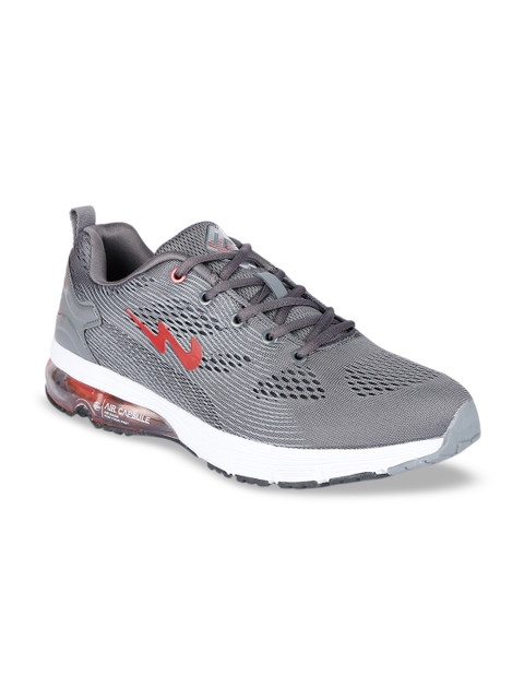 

Campus Men Grey Mesh Running Shoes