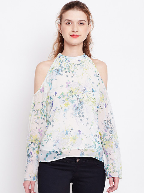 

RARE Women Off-White Printed Top