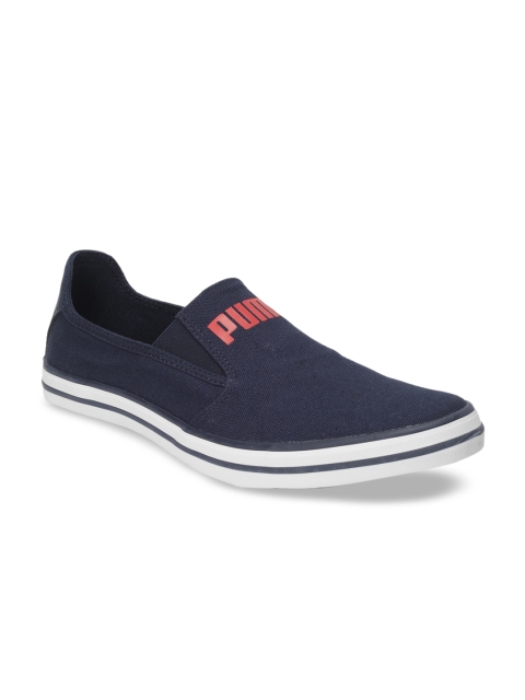 

Puma Men Blue Slyde Slip on Knit MU IDP Peacoat-High R Slip-on Sneakers