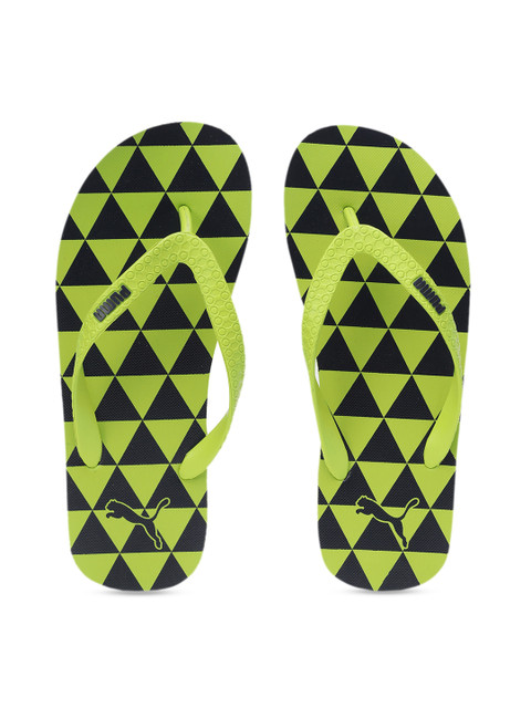 

Puma Unisex Green & Blue Printed Thong Flip-Flops