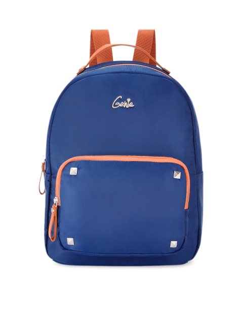 

Genie Unisex Blue 15 inches Solid Small Backpack