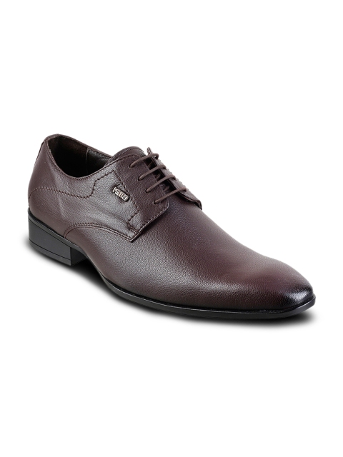 

Metro Men Maroon Leather Formal Derbys