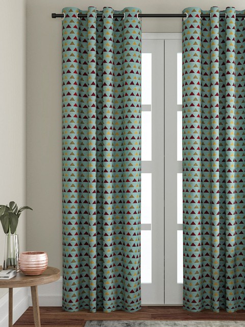 

Soumya Green Single Long Door Curtain