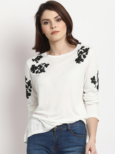 

RARE Women Off-White Solid Top