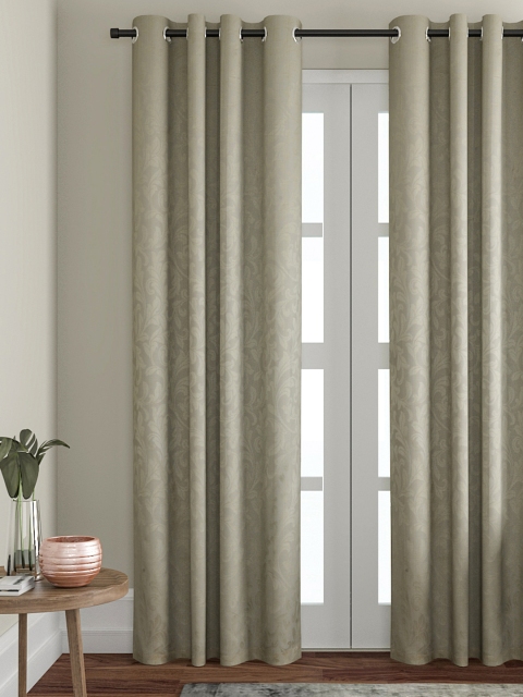 

VRINDA Off-White Single Door Curtains