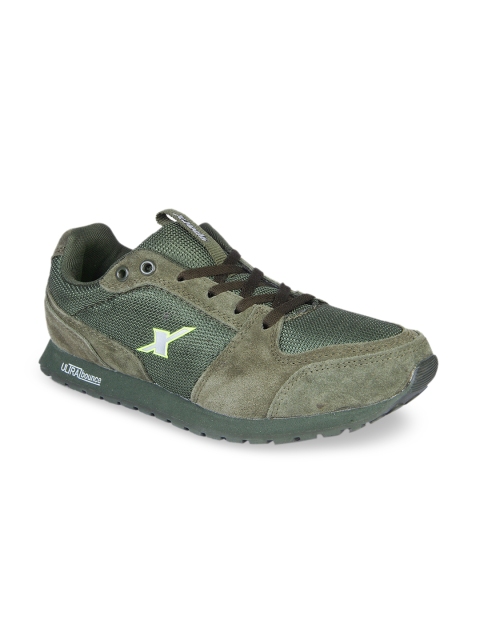 

Sparx Men Olive Green Mesh Running Shoes