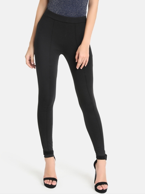 

Kazo Women Black Solid Skinny-Fit Jeggings