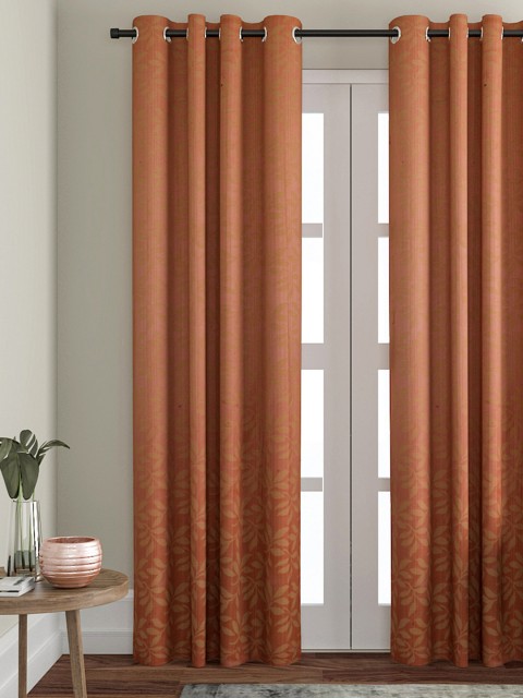 

VRINDA Orange Single Door Curtain
