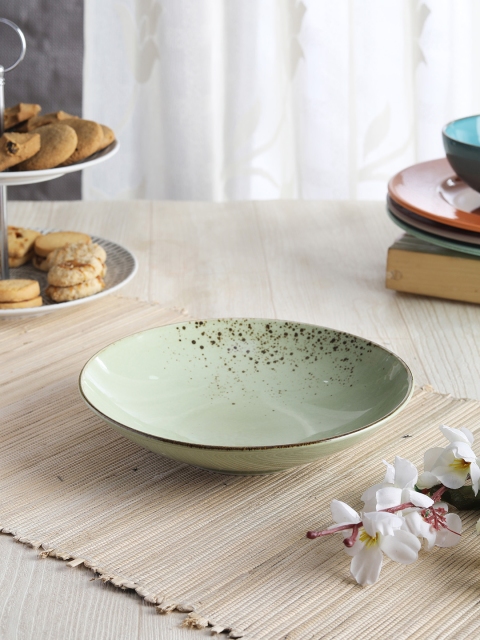 

Devnow Green Ceramic Soup Plates