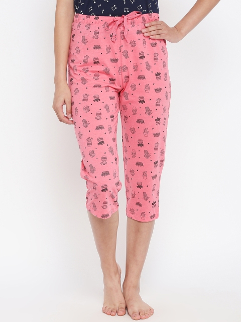 

Dreamz by Pantaloons Women Pink Printed Regular Fit Capris 205000005958520