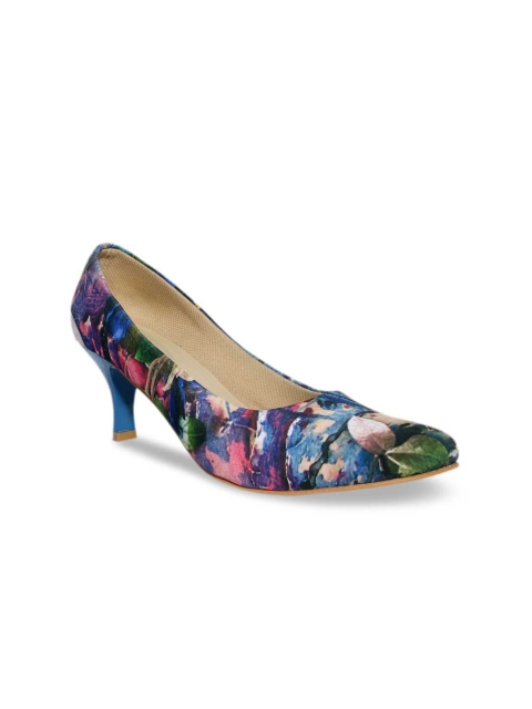 

Kraft Cellar Women Blue Printed Pumps