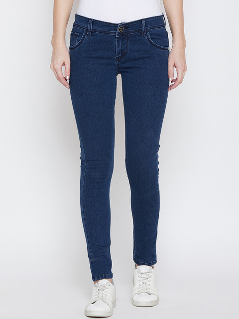 

JUMP USA Women Blue Slim Fit Mid-Rise Clean Look Jeans