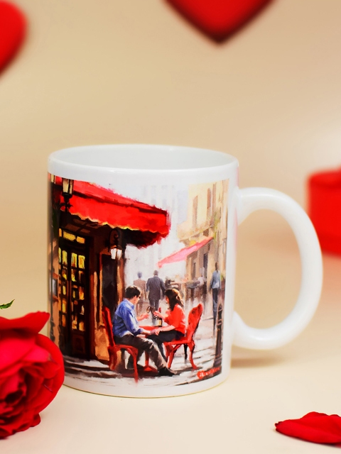

Archies Love Gifts Multicolured Printed Ceramic Coffee Mug, White