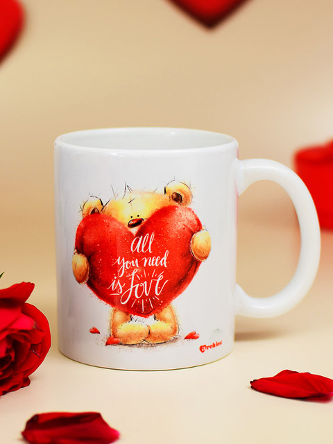 

Archies Love Gifts White & Red Printed Coffee Mug