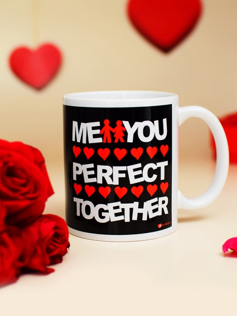 

Archies Love Gifts White & Black Ceramic Mug for Valentine
