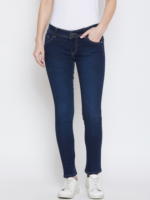 

JUMP USA Women Blue Slim Fit Mid-Rise Clean Look Jeans