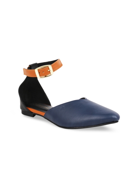 

Kenneth Cole Women Navy Blue Solid Mules