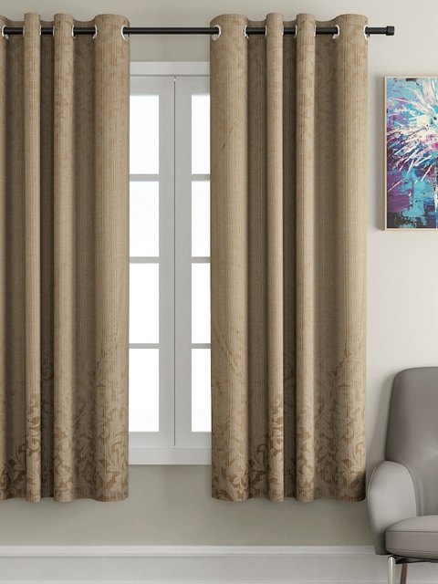 

VRINDA Beige Single Window Curtain