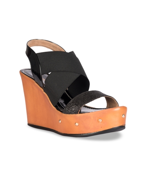 

Kraft Cellar Women Black & Brown Solid Heels