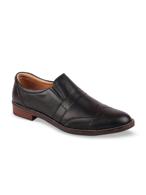 

Fausto Men Black Formal Brogues