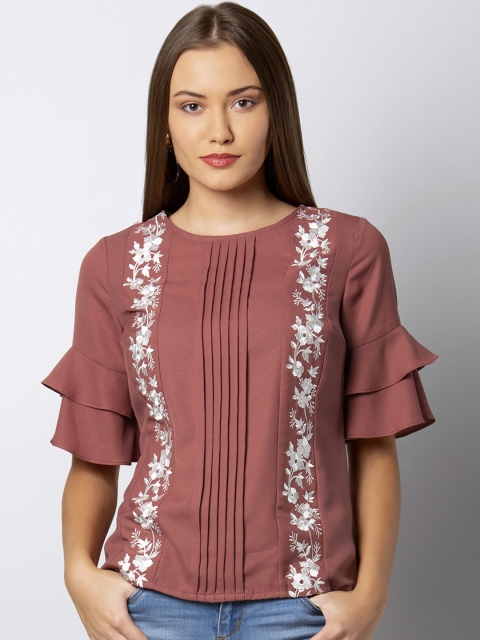 

FabAlley Women Pink Printed Top