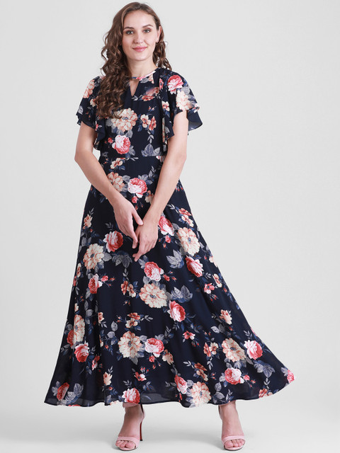 

Zink London Women Blue Maxi Dress