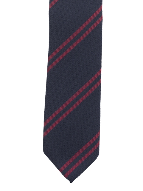 

The Tie Hub Navy Blue & Red Striped Skinny Tie