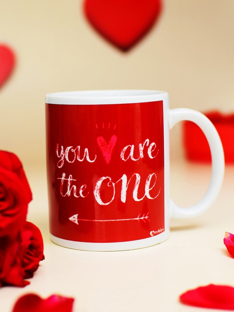

Archies Love Gifts White & Red Printed Ceramic Mug