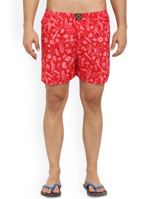 

Joven Men Red Printed Boxers