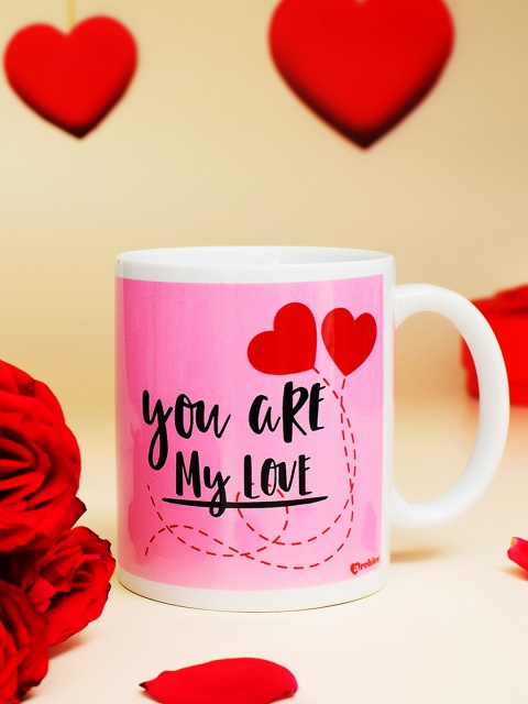 

Archies Love Gifts Pink & Black Printed Ceramic Coffee Mug
