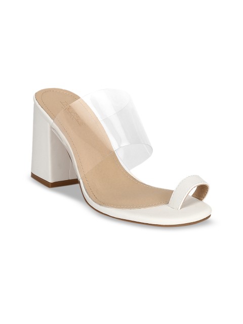 

Truffle Collection Women White Solid Sandals